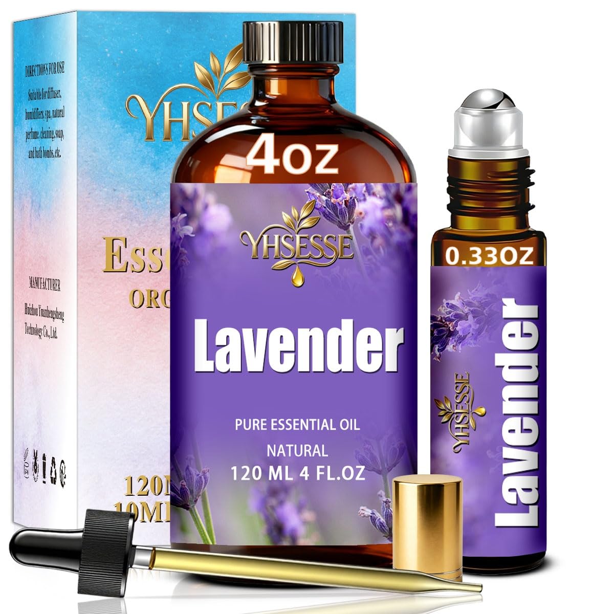 Peppermint and Lavender Essential Oil 4 Fl Oz I1110