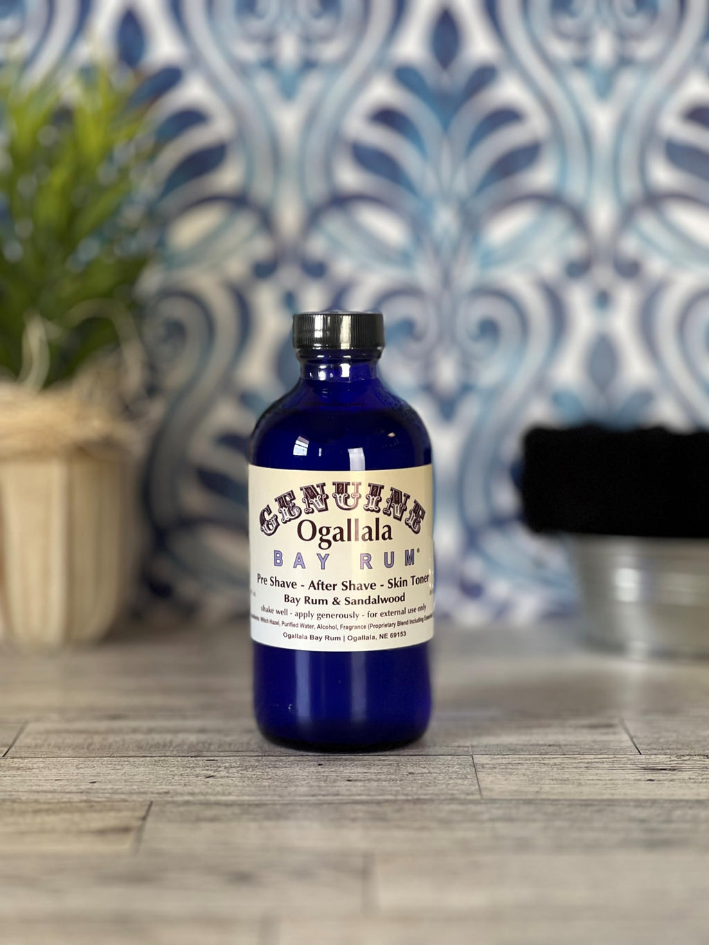 8 oz Bay Rum & Sandalwood Aftershave S444