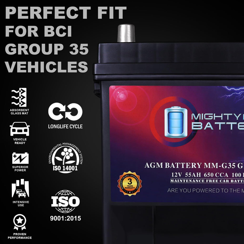 12V 55Ah AGM Replacement Battery D34682