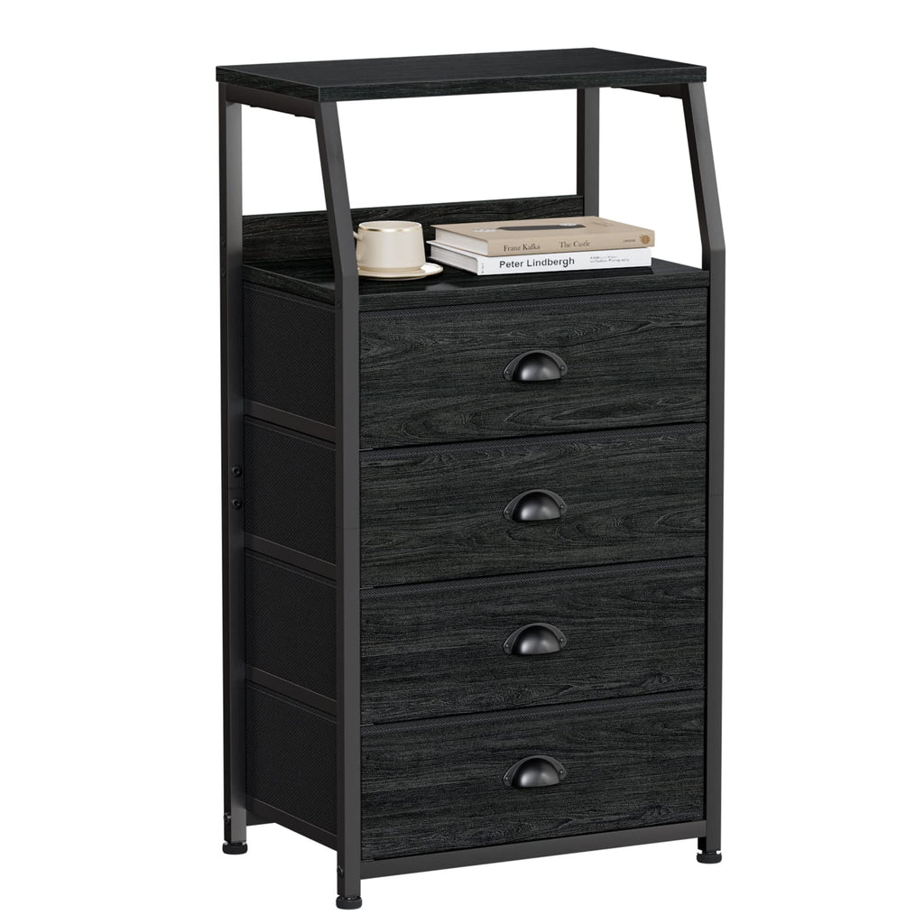 Tall Nightstand with Fabric Drawer K1044