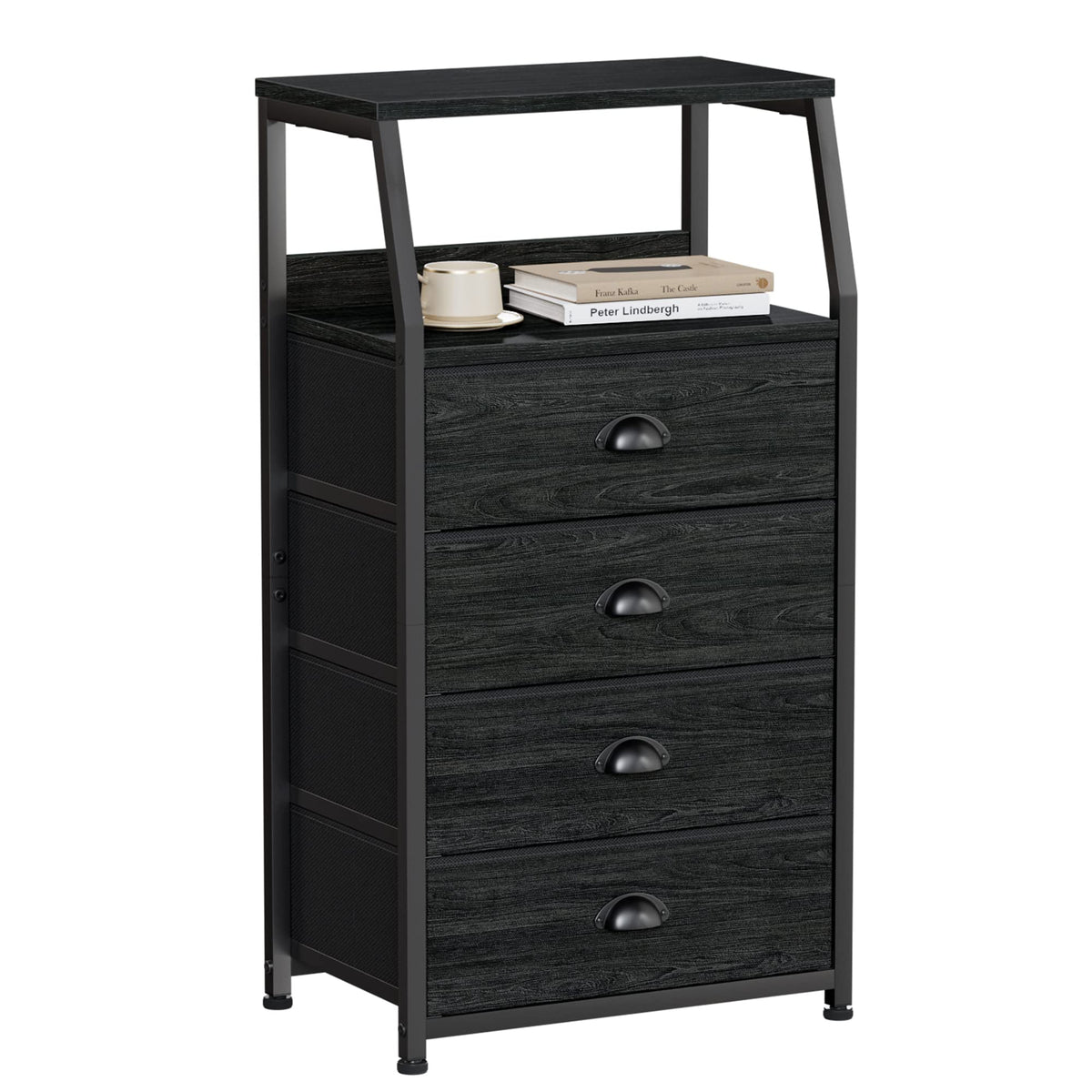 Tall Nightstand with Fabric Drawer K1044