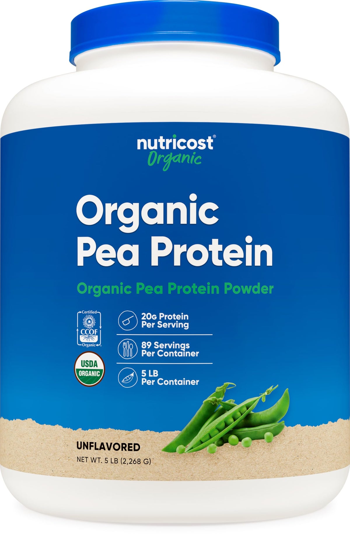 Organic Pea Protein Isolate Powder 5LBS C54327