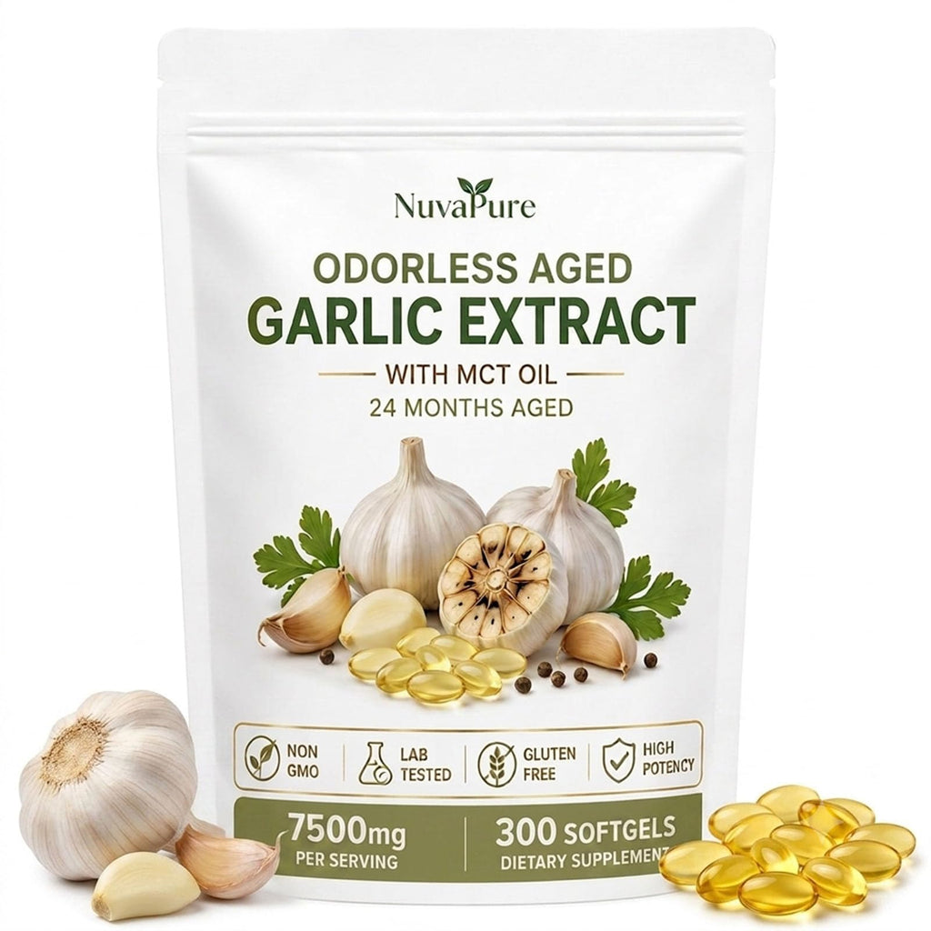 Odorless Aged Garlic Extract Supplement, 300 Softgels L862