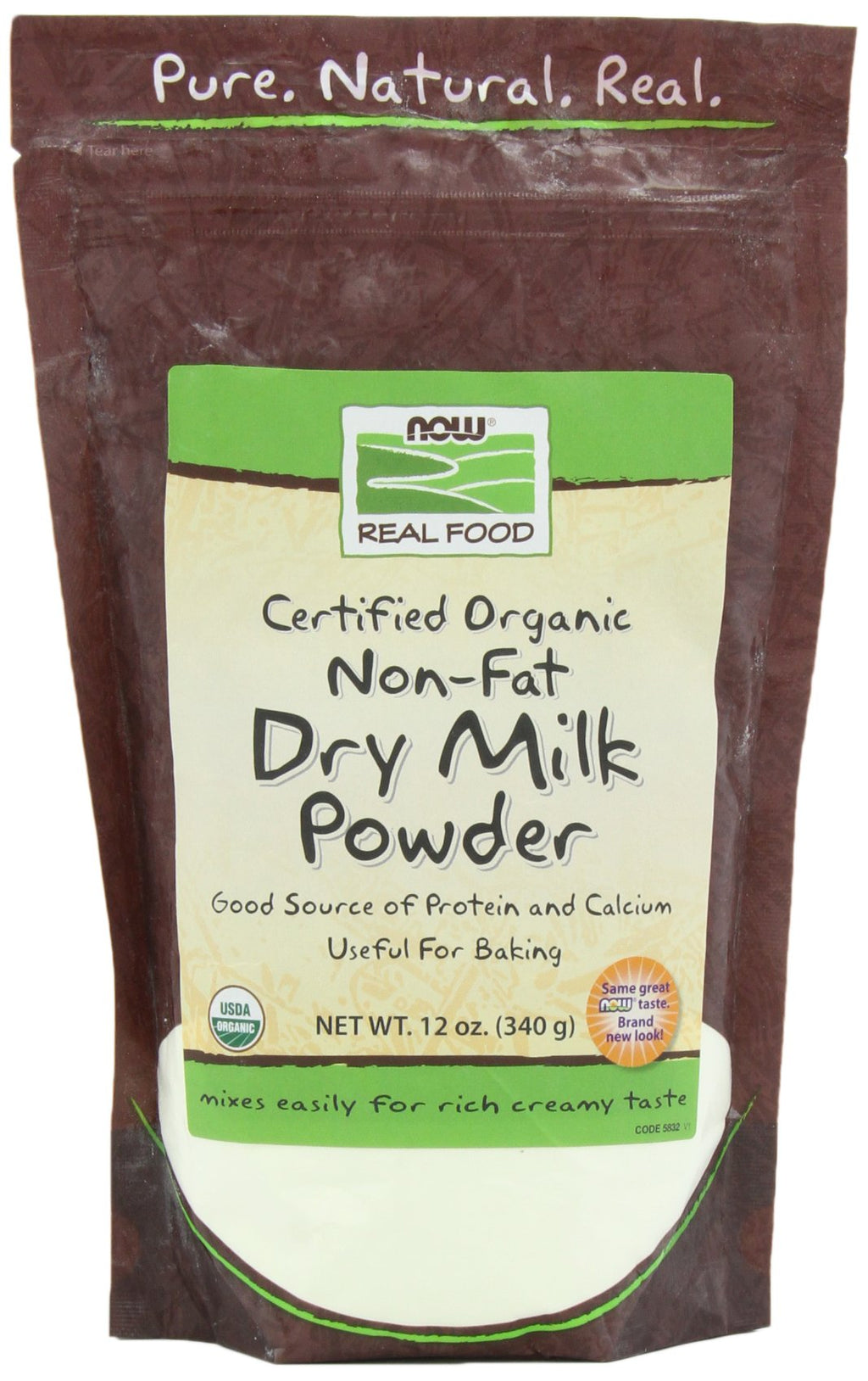 Non Fat Dry Milk Powder Organic 12-Ounce Pack of 2 J4754