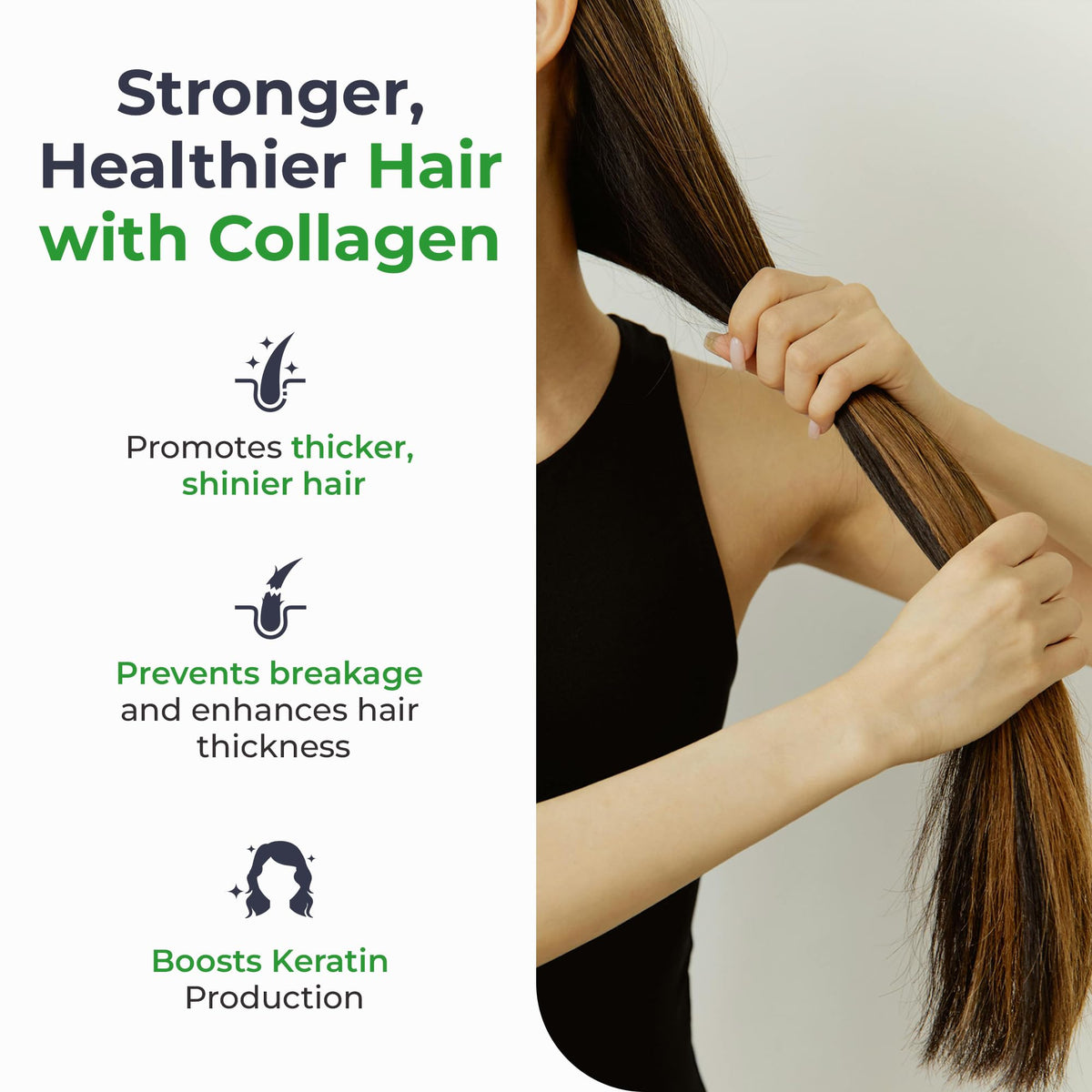 Hydrolyzed Bovine Collagen Peptides Powder with Vitamin C, Hyaluronic Acid, Zinc & B3 L54472