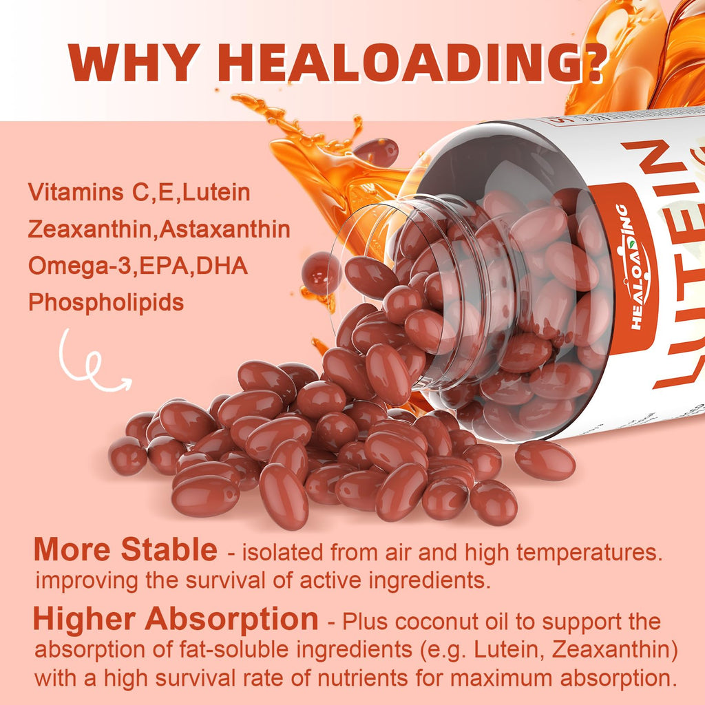 Lutein and Zeaxanthin Softgels with Vitamins C, E, Omega 3 K6524