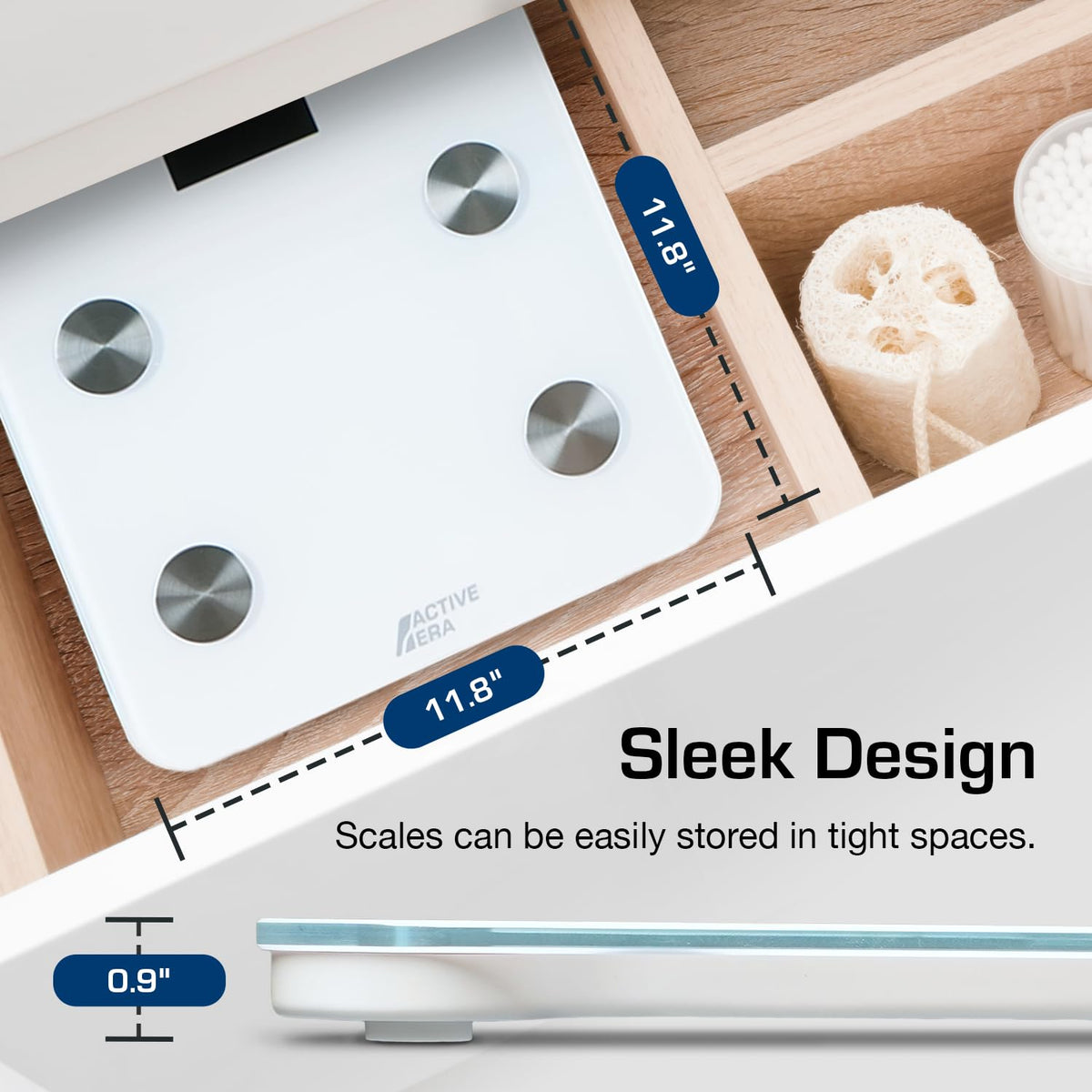 White Digital Bathroom Bluetooth Scale F92299