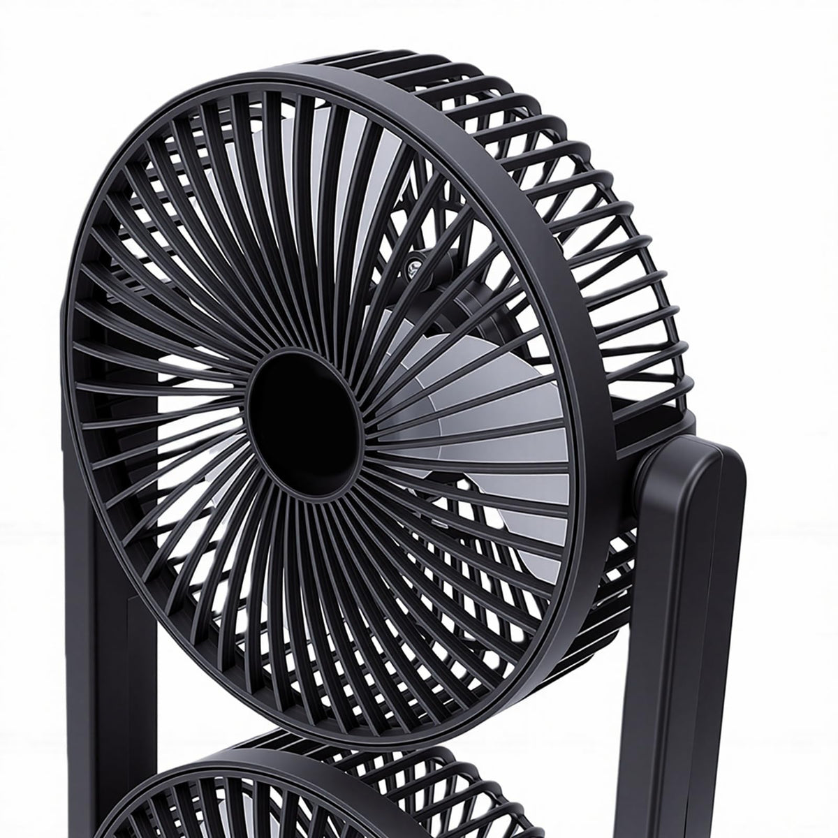 Portable USB Rechargeable 2 in 1 Dual Head Desk Fan J9152