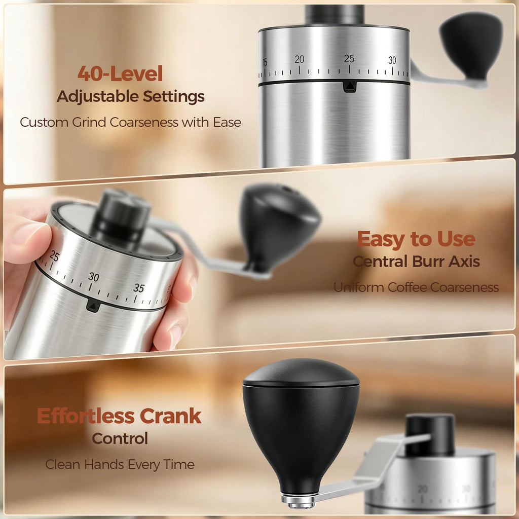 Manual Coffee Grinder with Ceramic Conical Burr S526704