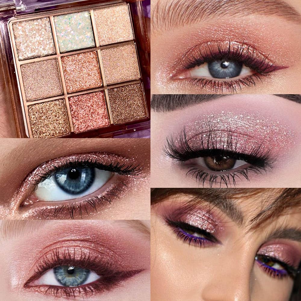 Pink Glitter Eyeshadow Palette I172