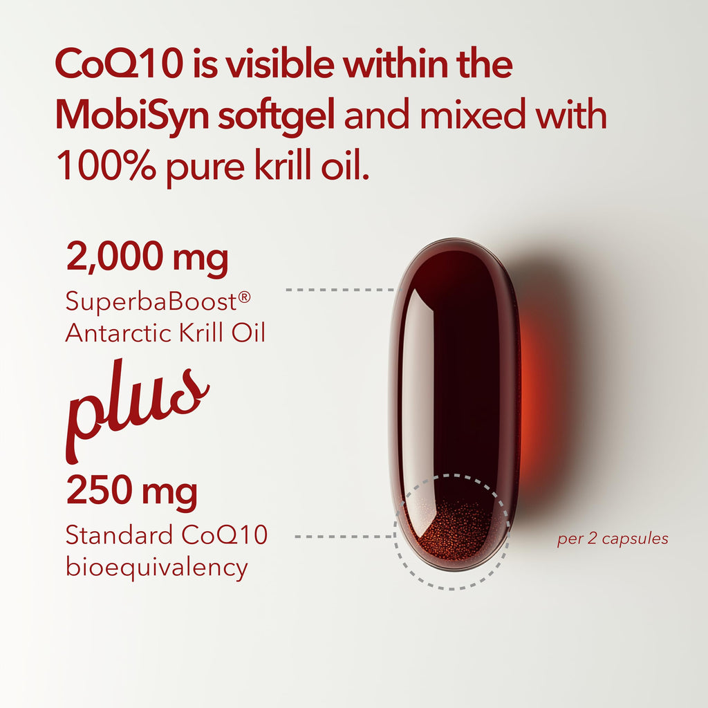Omega 3 CoQ10 Antarctic Krill Oil 1,000mg 60 Softgels J18775