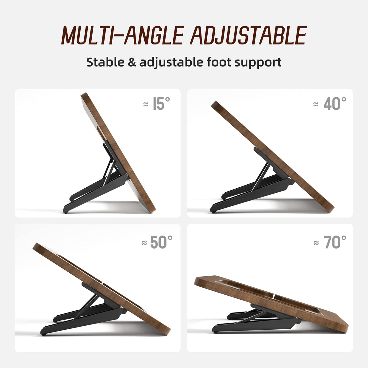 Bamboo Tablet Stand with 5 Pack Pencil Grips J33740