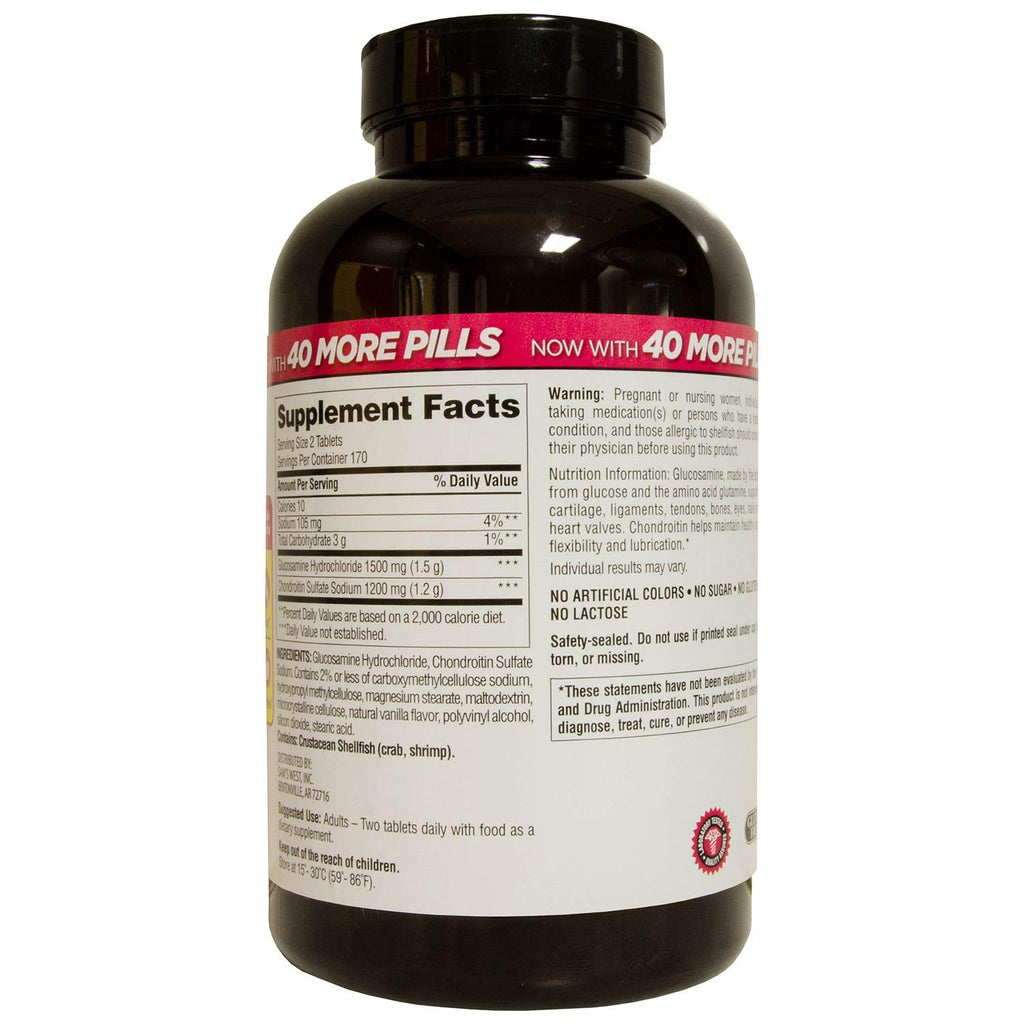 Triple Strength Glucosamine Chondroitin 340 Count 2 Pack S7674