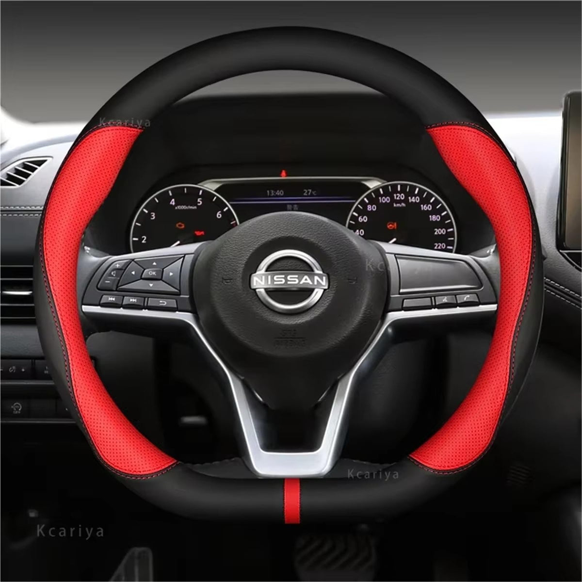 Car Steering Wheel Cover O Blue B7743