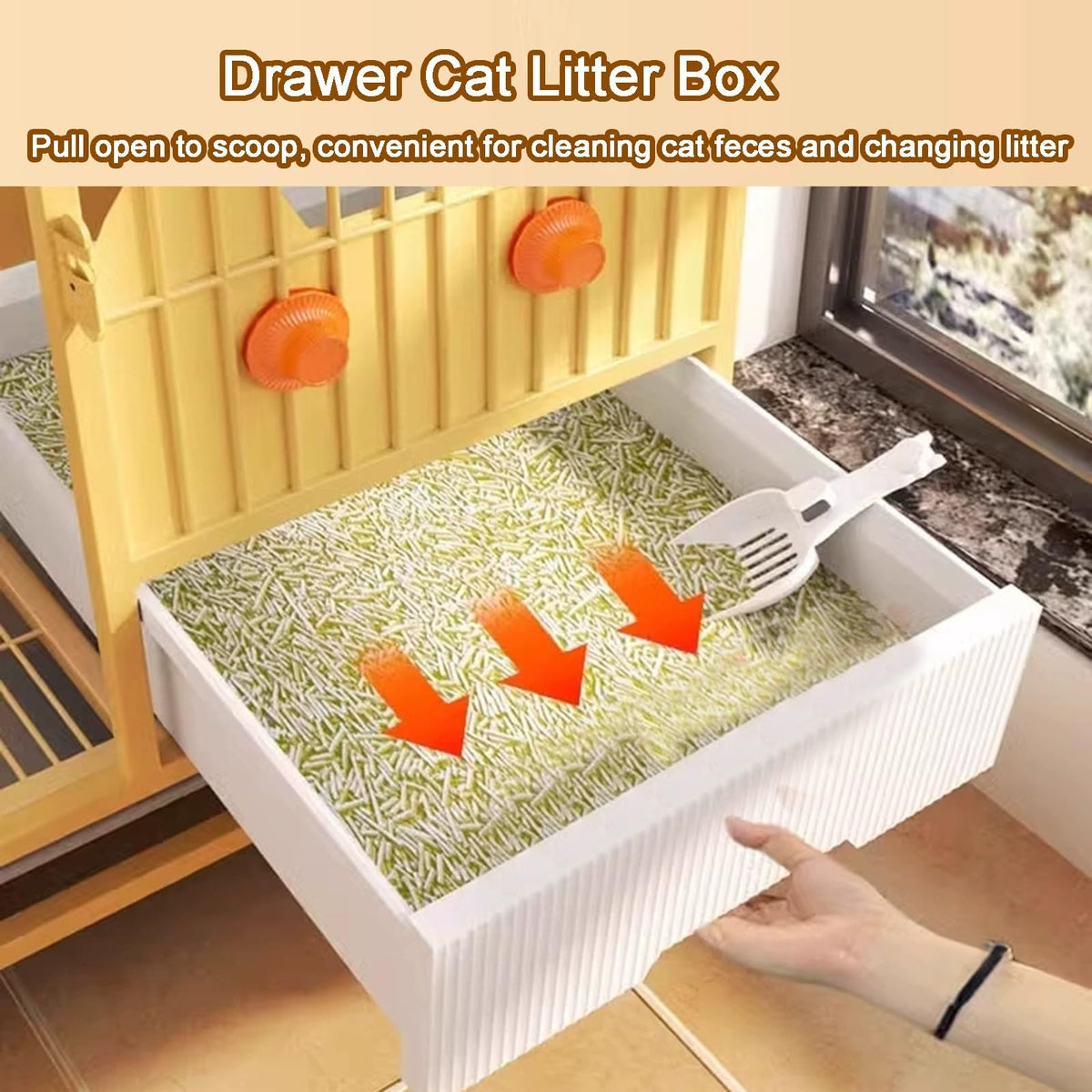 4-Tier Metal Wire Cat Cage with Litter Box and Hammock K314514