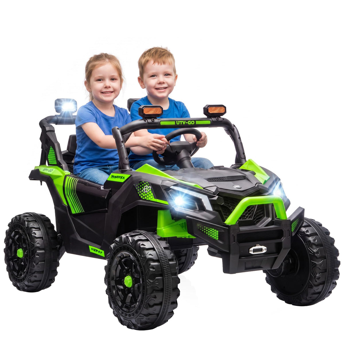 24V 2 Seater Ride On Truck Car Green C2201
