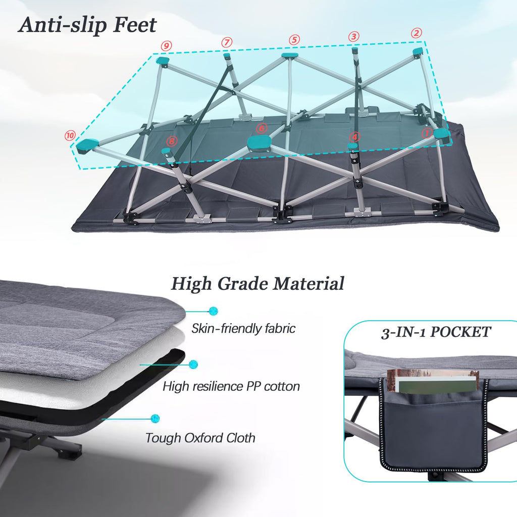 Folding Camping Cot with Carry Bag A967