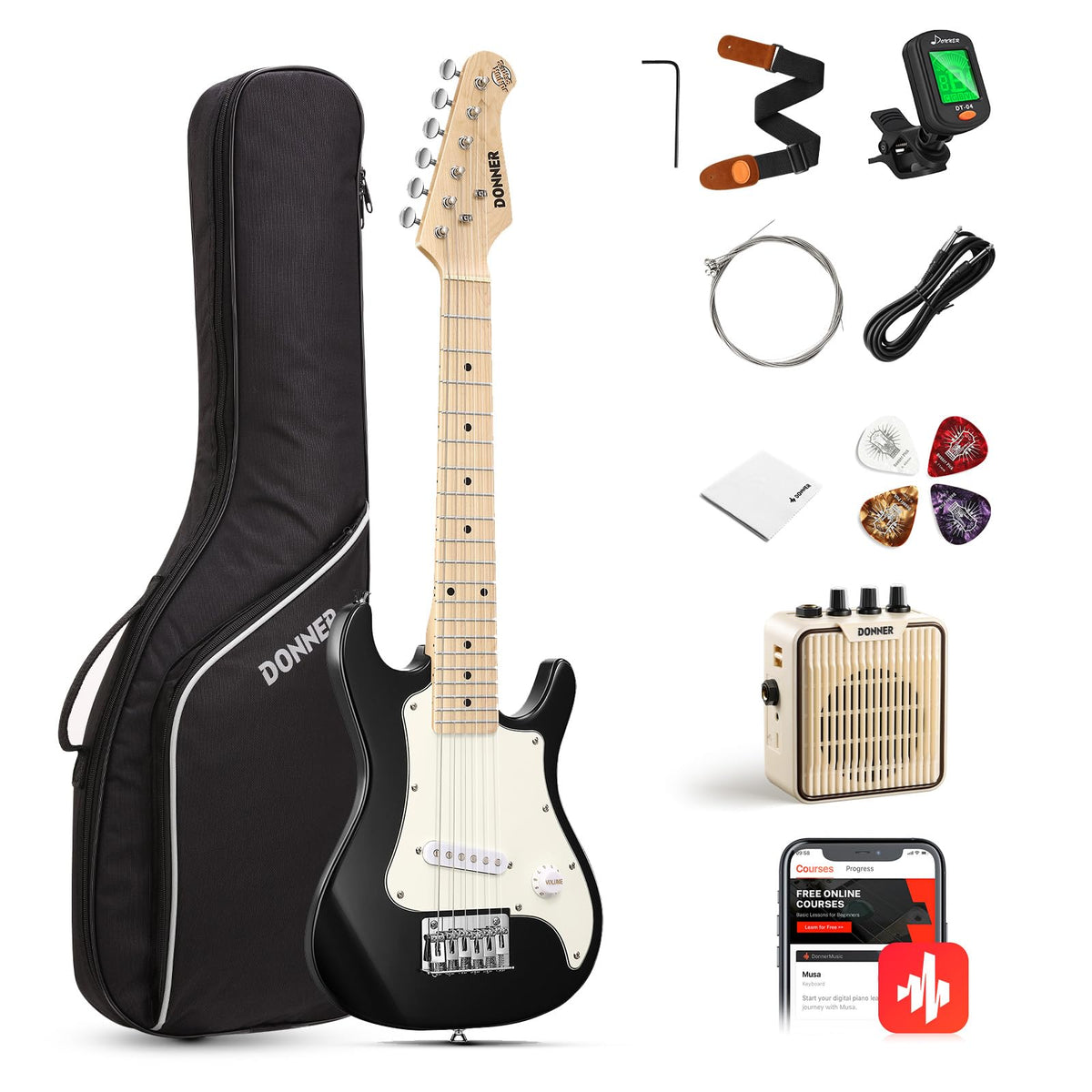 30 Inch Kids Electric Guitar Beginner Kit W47015
