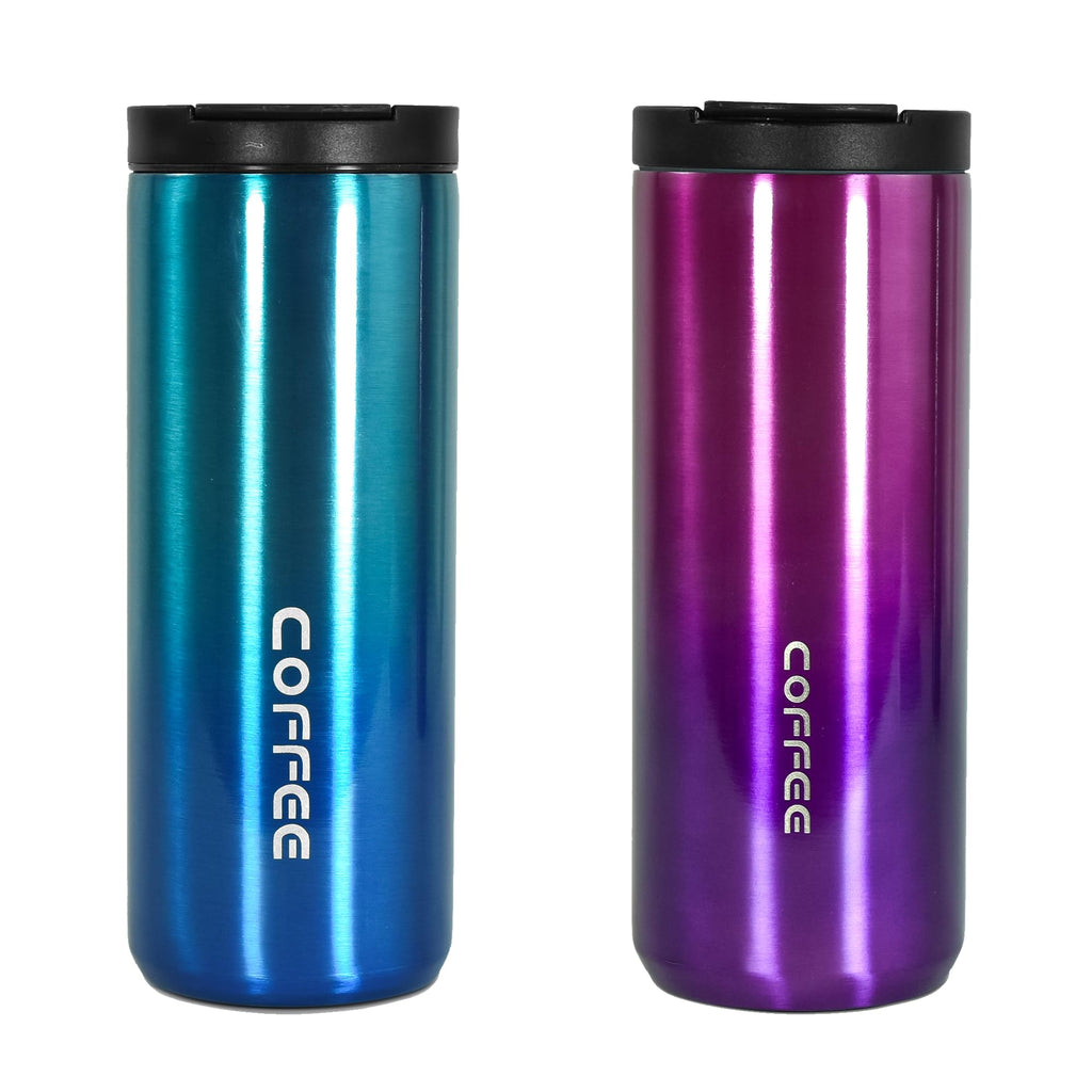 Insulated Coffee Mug 17oz 2 Pack Leak Proof Screw Lid O66831