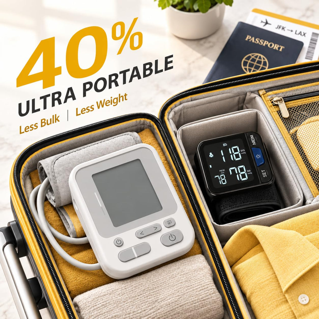 Portable Wrist Blood Pressure Monitor with Large Display F858