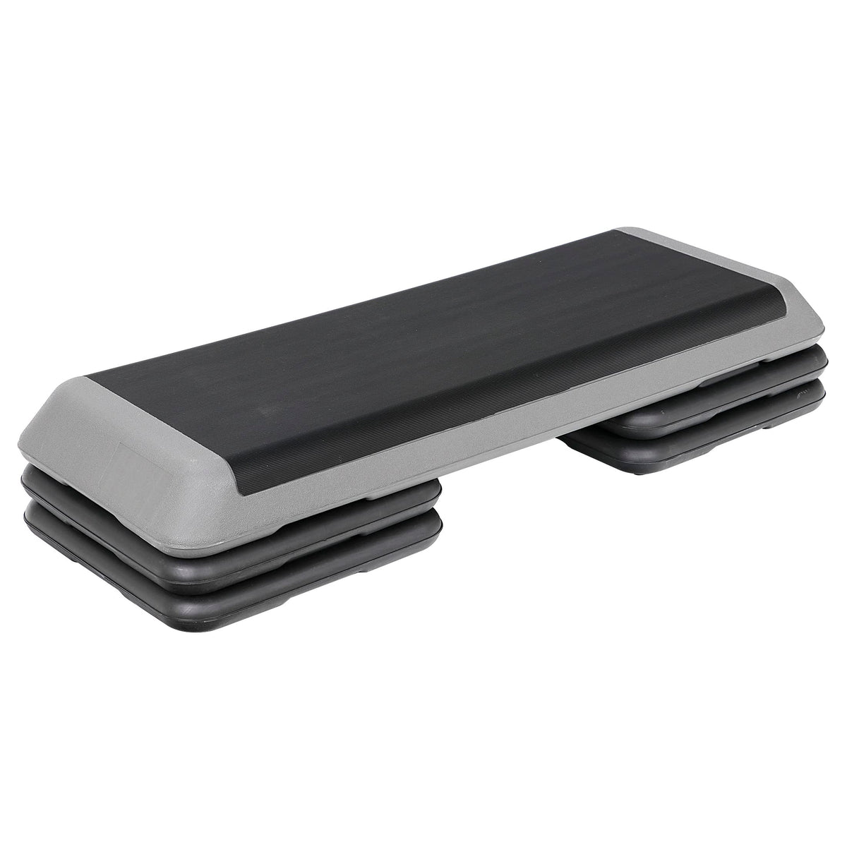 43" Adjustable Aerobic Exercise Step Platform with 4 Removable Risers Z443