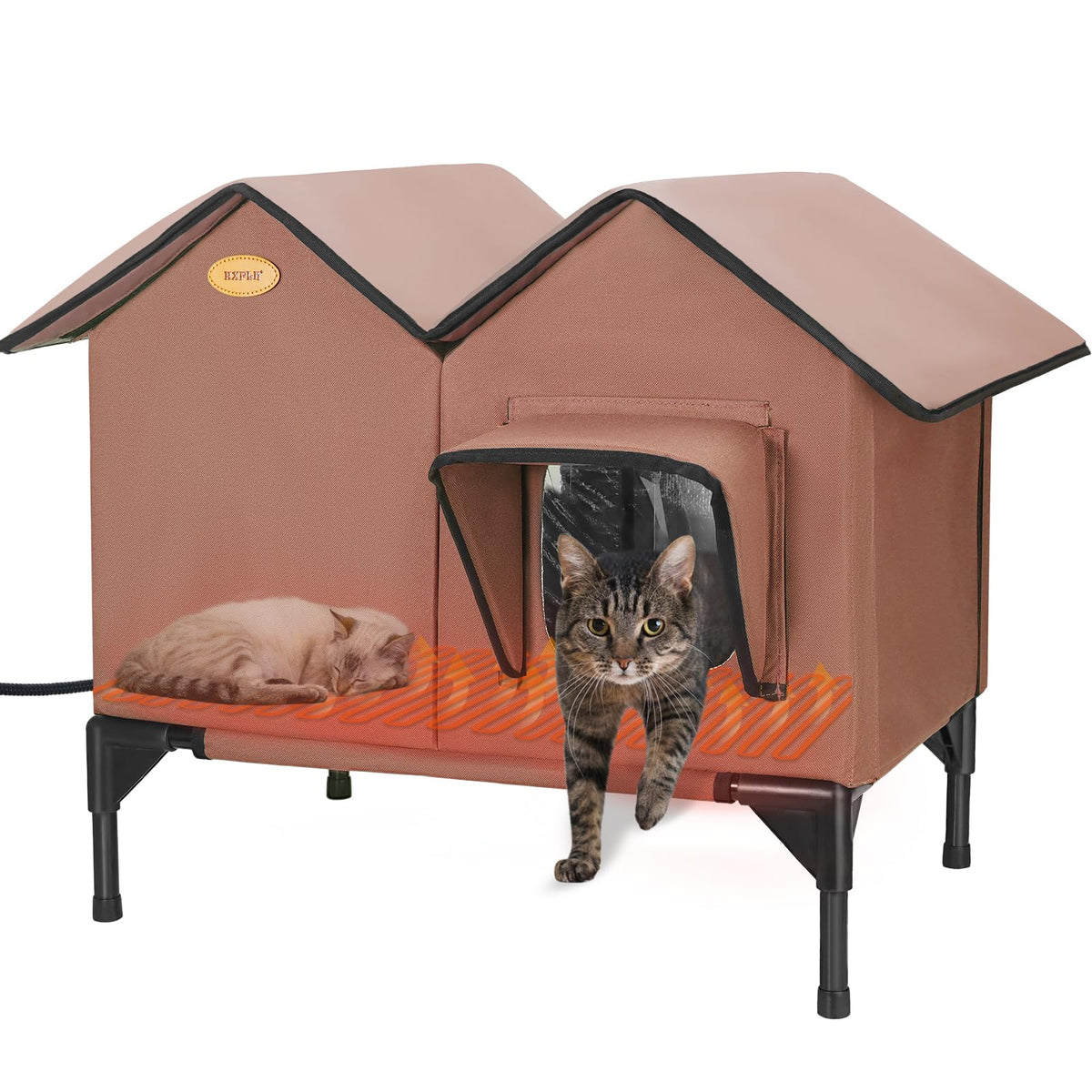 Large Insulated Heated Outdoor Cat House B93353