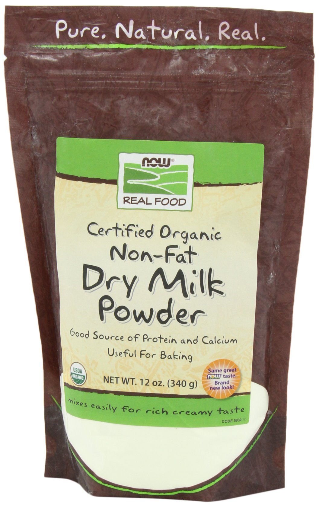 Non Fat Dry Milk Powder Organic 12-Ounce Pack of 2 J4754
