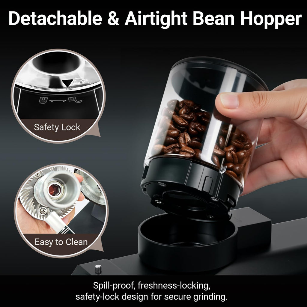 64mm Flat Burr Coffee Grinder with 35 Grind Settings B99602