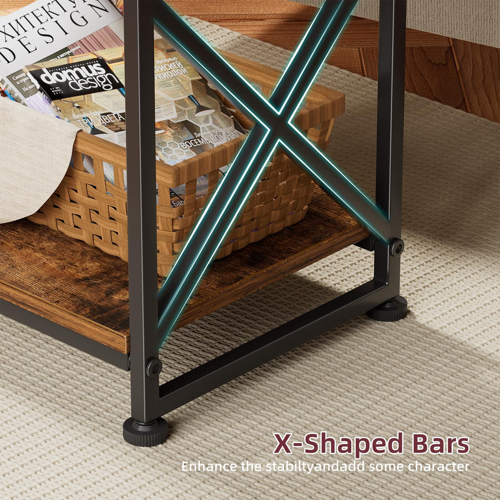 3 Tiers Open Shelves Side Table H13155