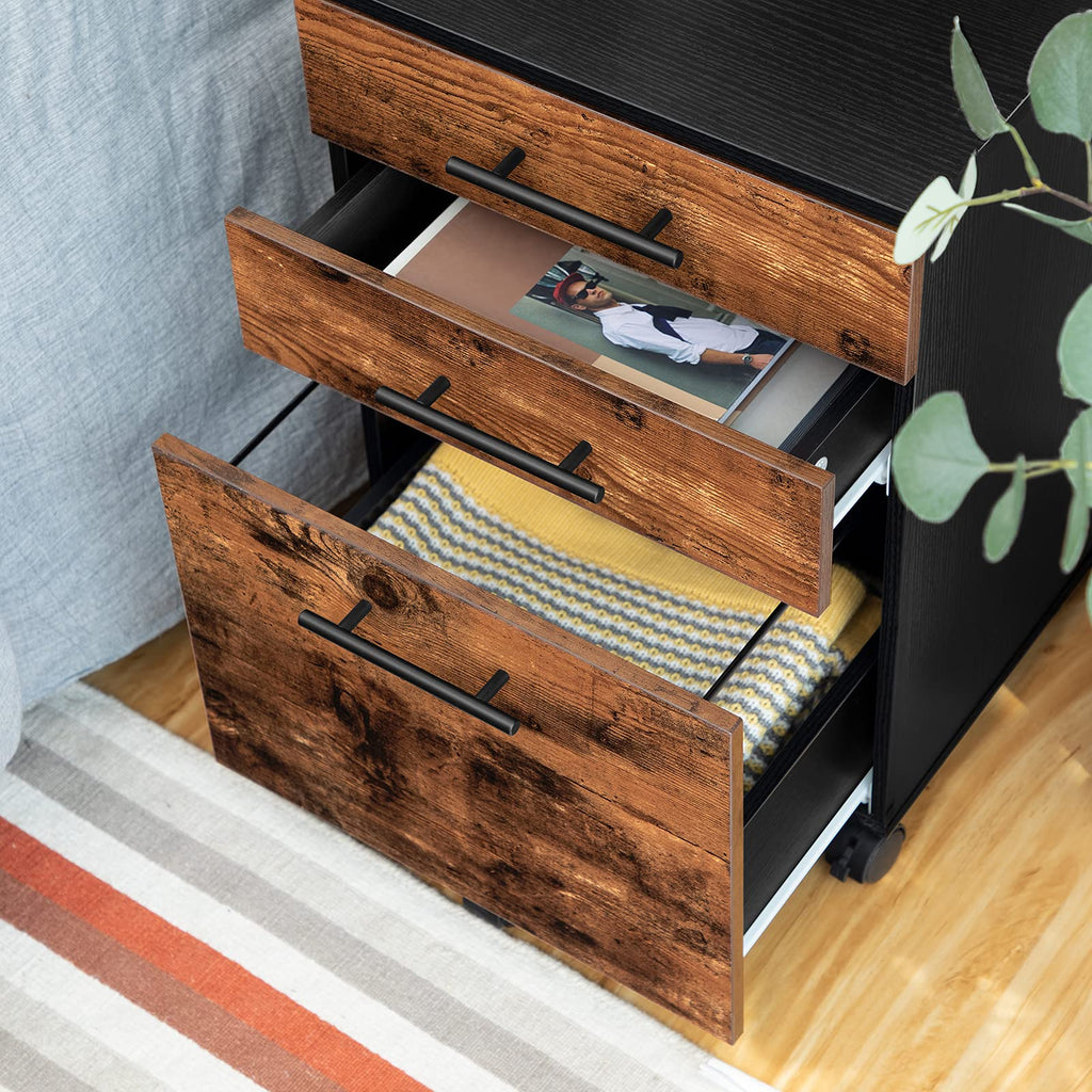 3 Drawer Wood File Cabinet P388251