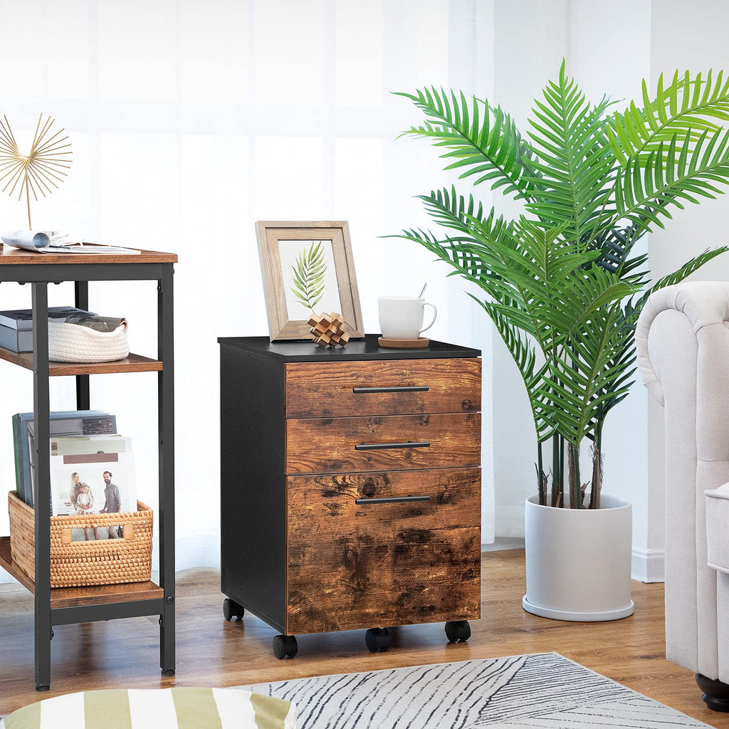 3 Drawer Wood File Cabinet P388251
