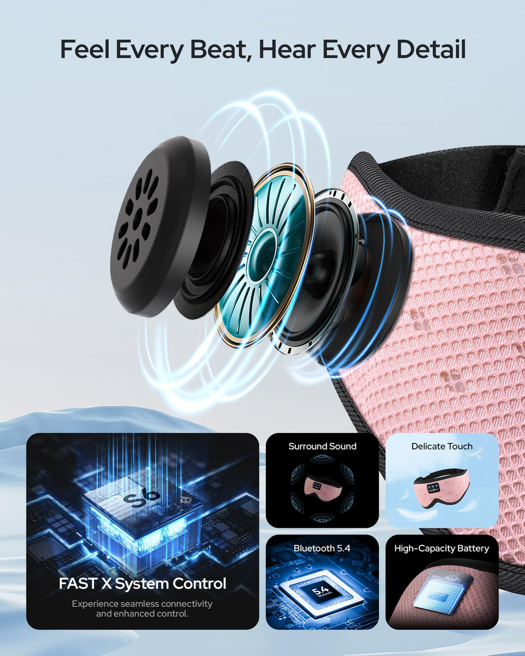 Bluetooth Sleep Mask Headphones L6970