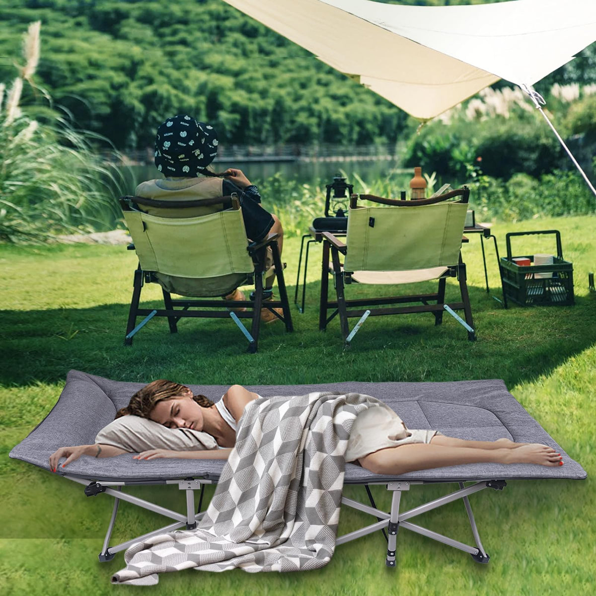 Folding Camping Cot with Carry Bag A967