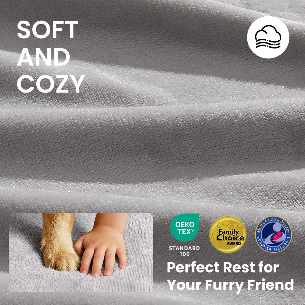 Large Reversible Memory Foam Dog Bed Y22857