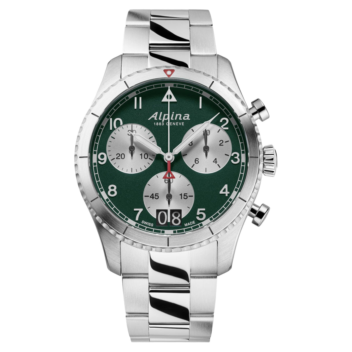 Men's Swiss Made Quartz Chronograph Watch, Stainless Steel, Sapphire Crystal, 41mm I363