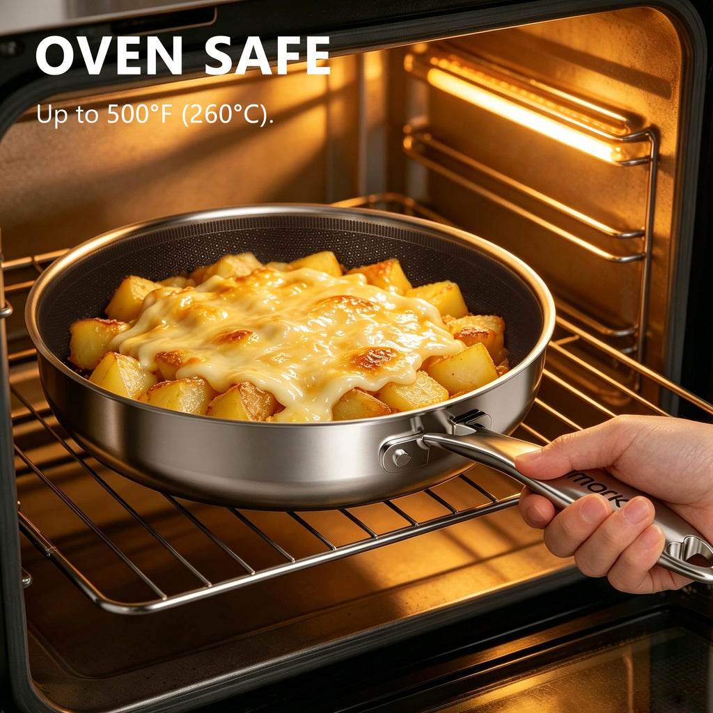 8, 10 and 12-Inch Non Stick Ceramic Frying Pans with Lids X999