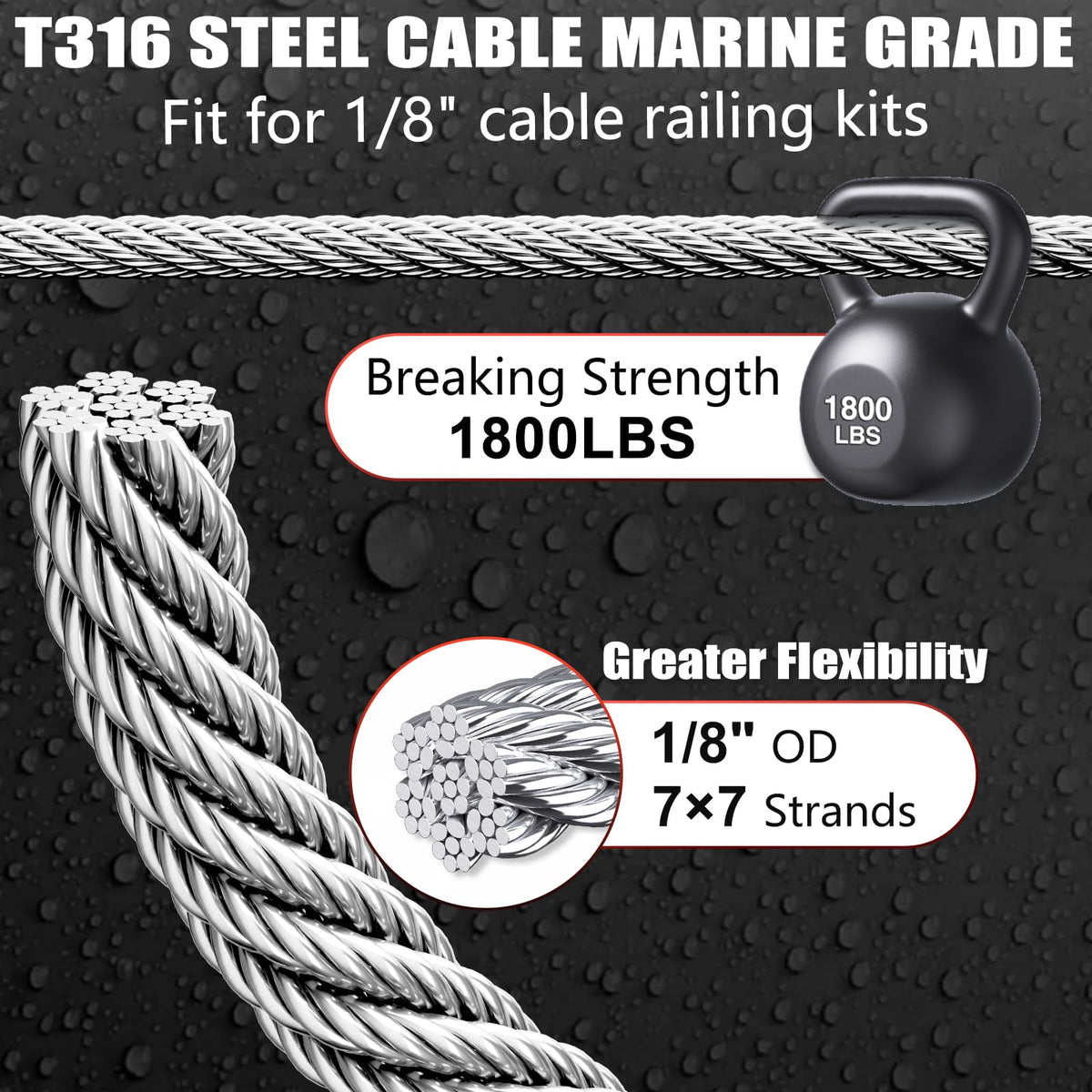 Stainless Steel Cable for Railing X852
