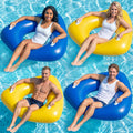 44" Large Triangular Inflatable Pool Float Tube U498586