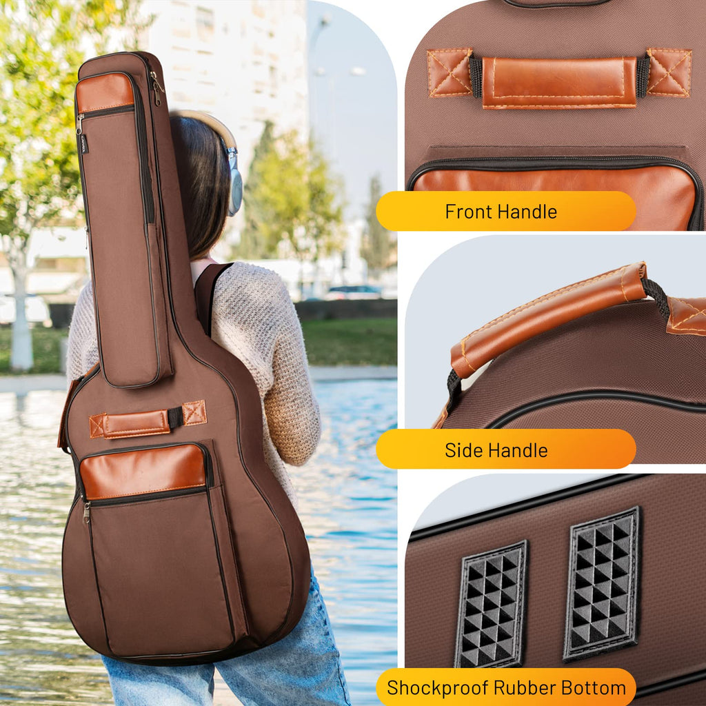 40 41 42 In 6 Pockets Water Resistent Oxford Cloth Padded Guitar Bag N681