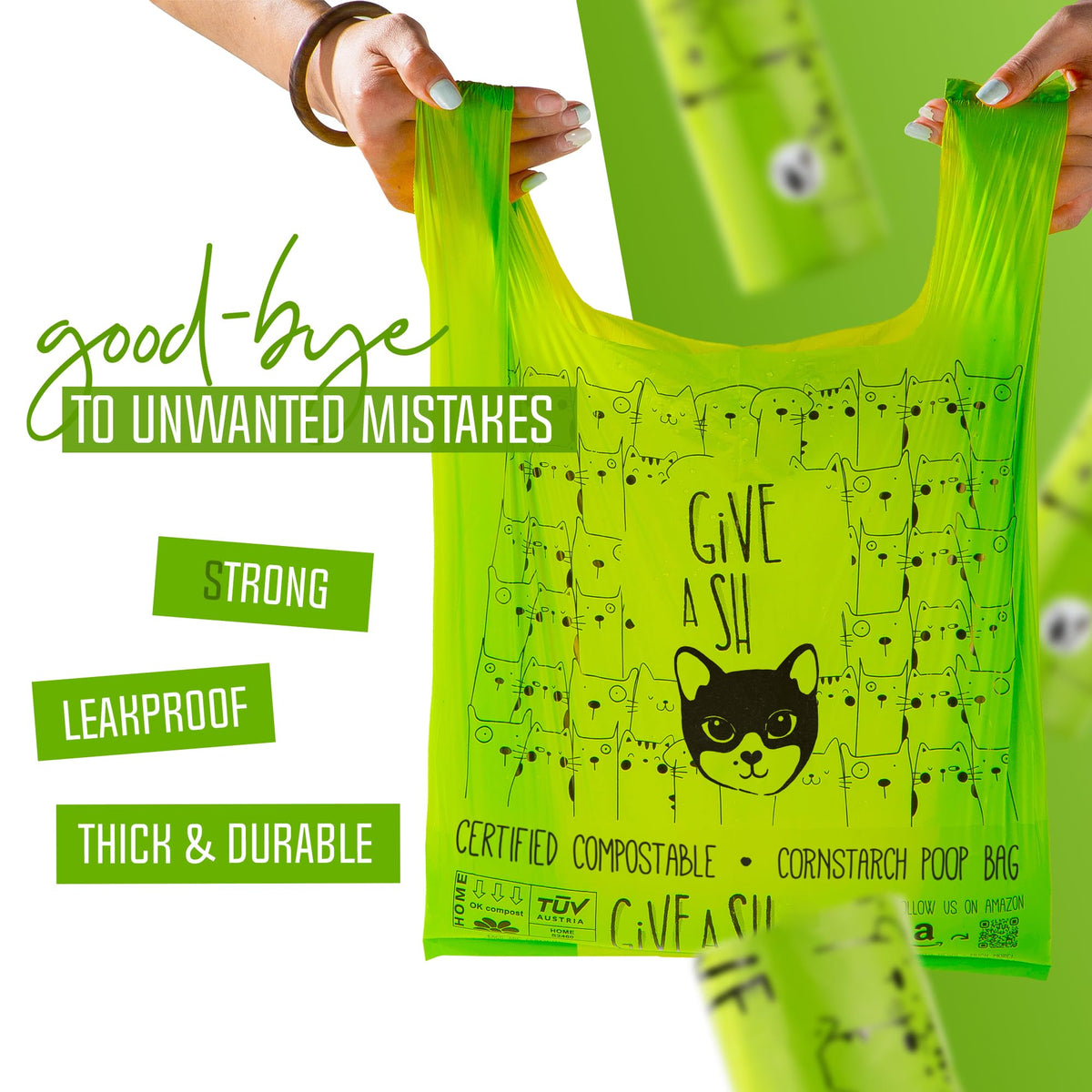 Compostable Cat Litter Bags XL 30 Count E672