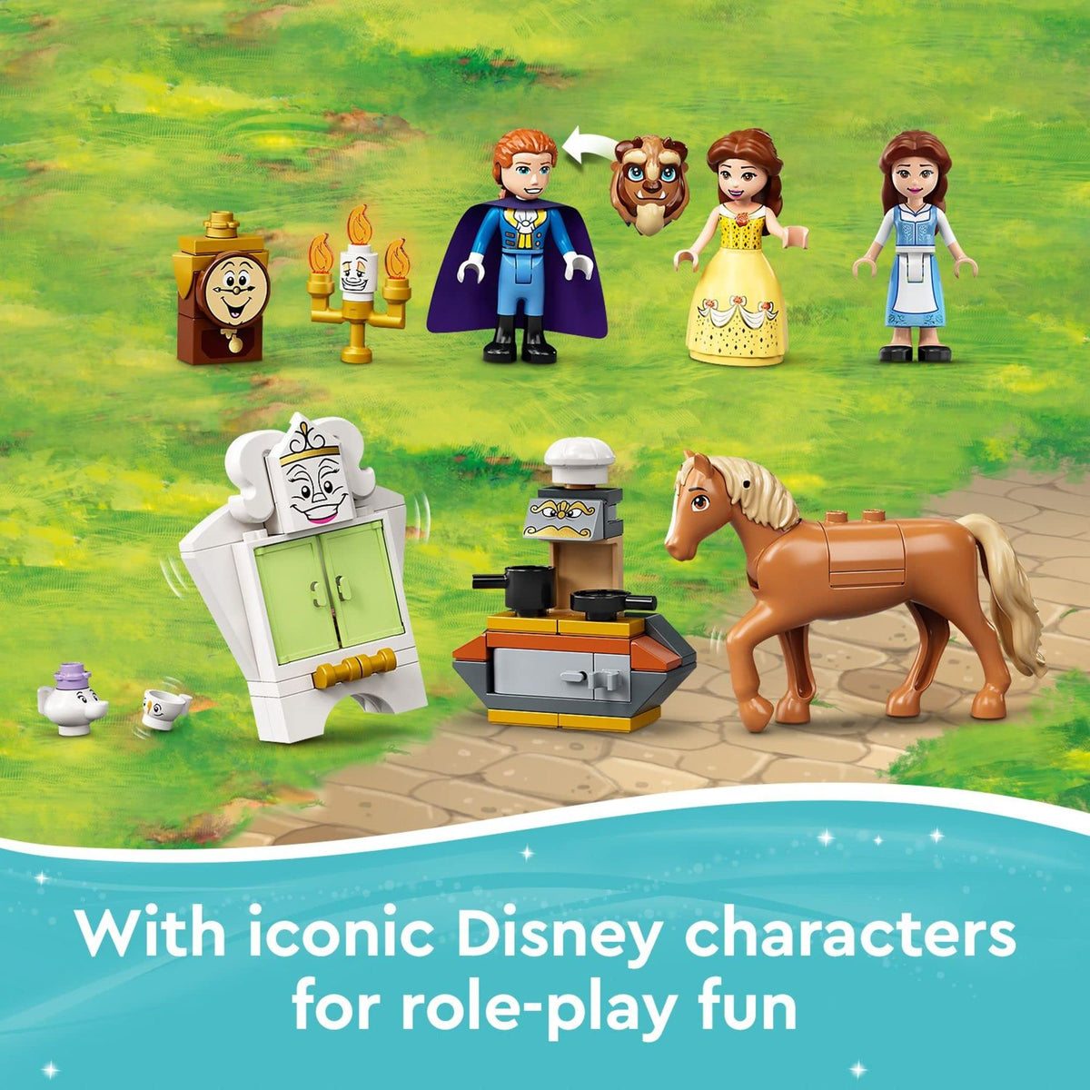 Building Toy with Horse Toy, Mini-Doll Figures, Plus Accessories Q752050