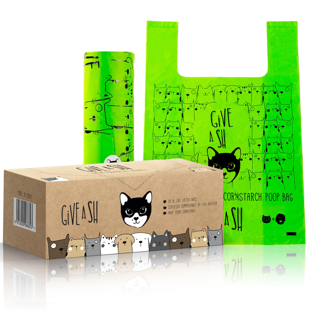 Compostable Cat Litter Bags XL 30 Count E672