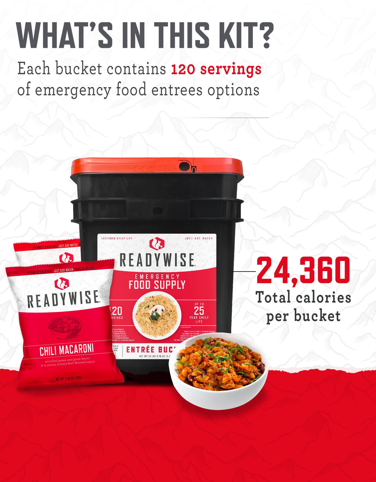 Emergency Survival Food Supply 120 Serving D804340