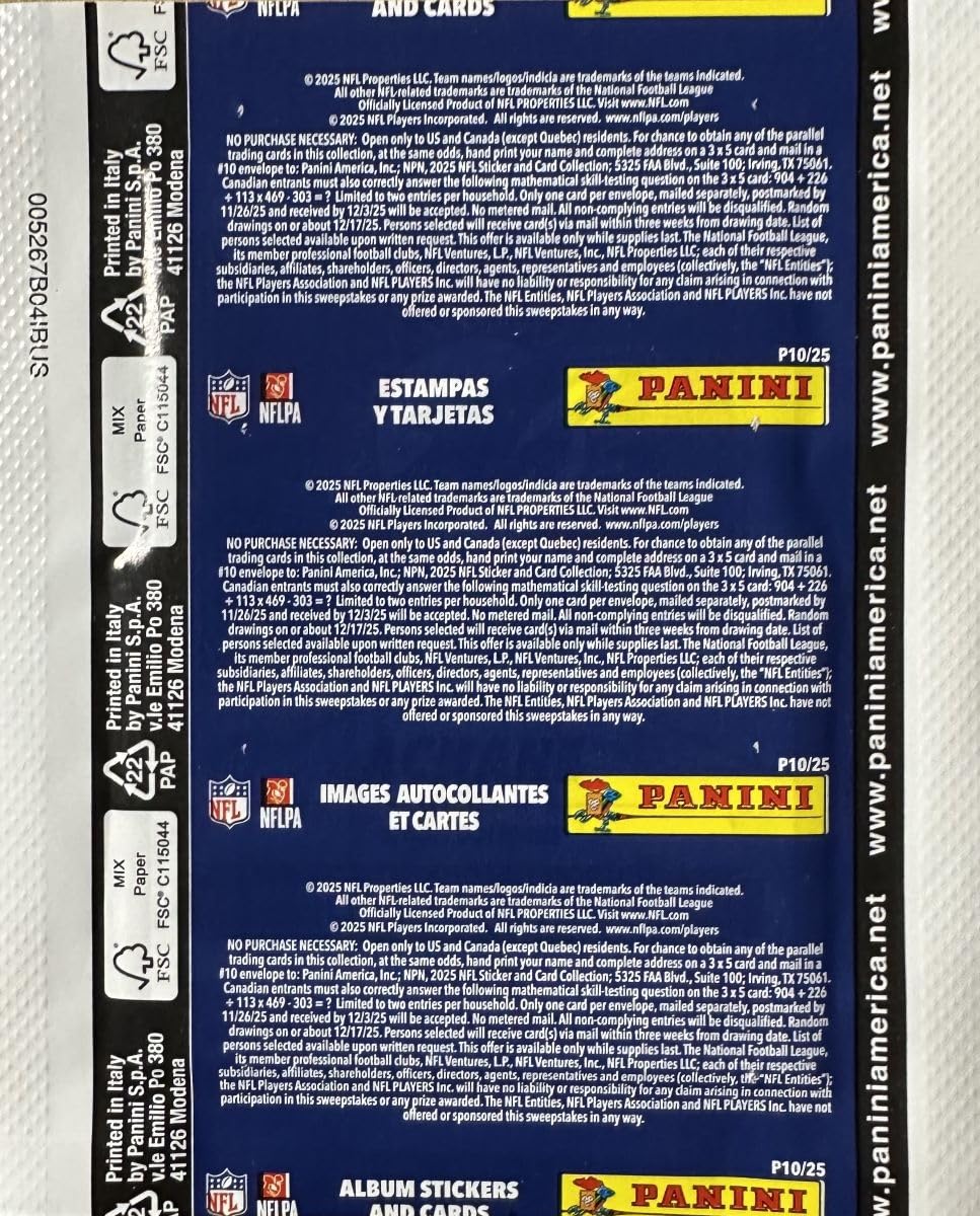 Football Sticker and Card Collection 5 Sealed Packs O28760