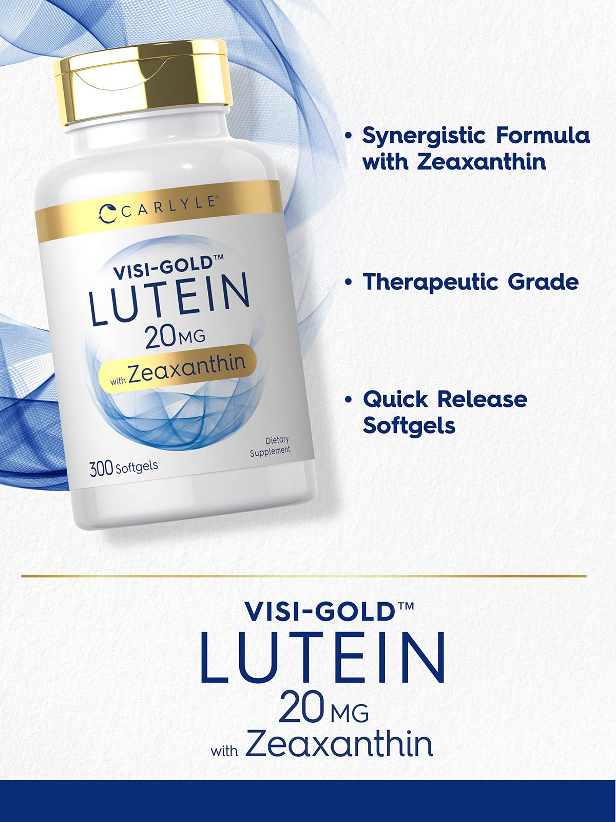Lutein and Zeaxanthin 20mg 300 Softgels J232