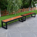 39.4in Cast Iron Outdoor Bench R648