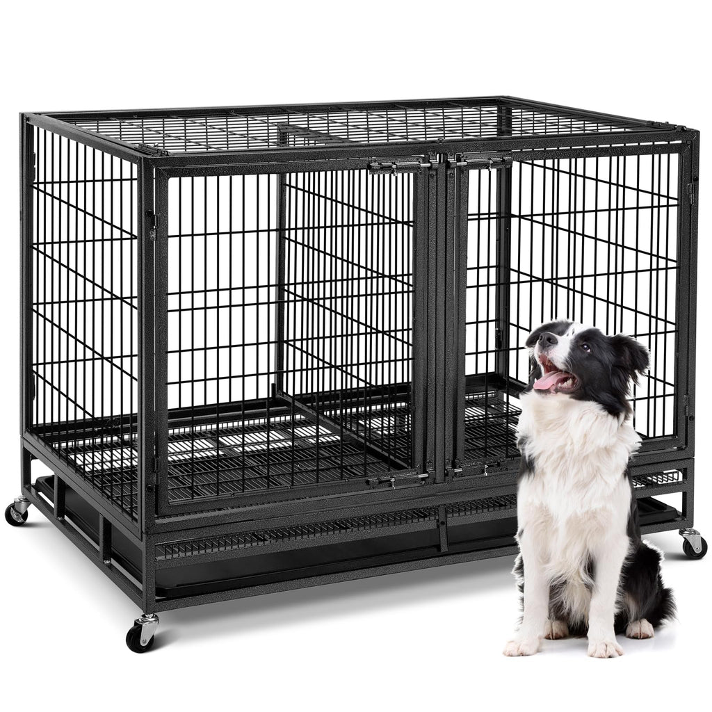 48 inch Wire Dog Crate with Divider H1250