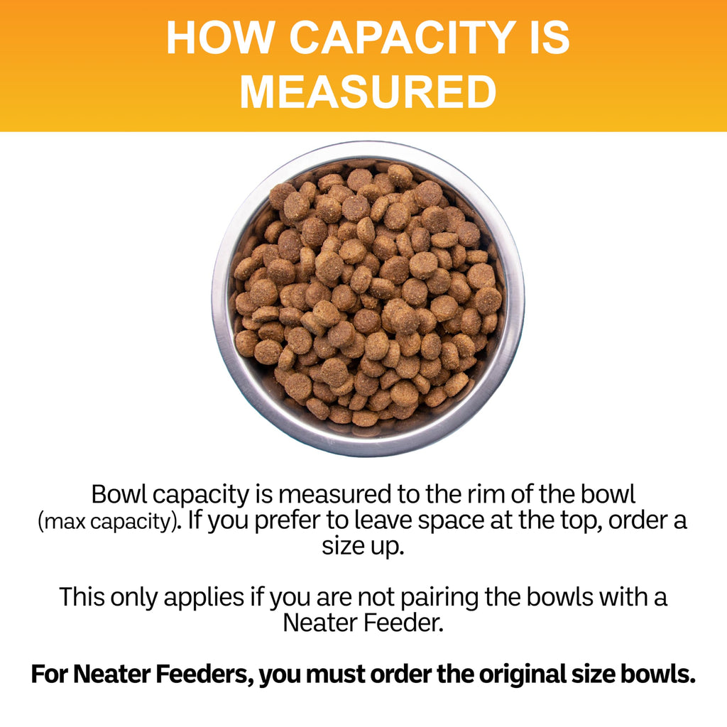 2.2 Cup Stainless Steel Dog Bowls Set of 2 M52358