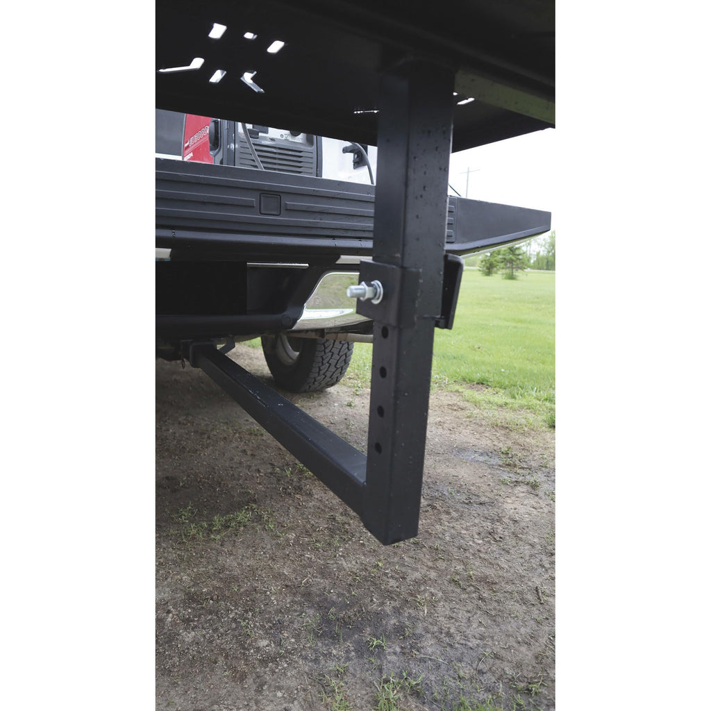 Folding Hitch-Mounted Steel Work Bench U564308