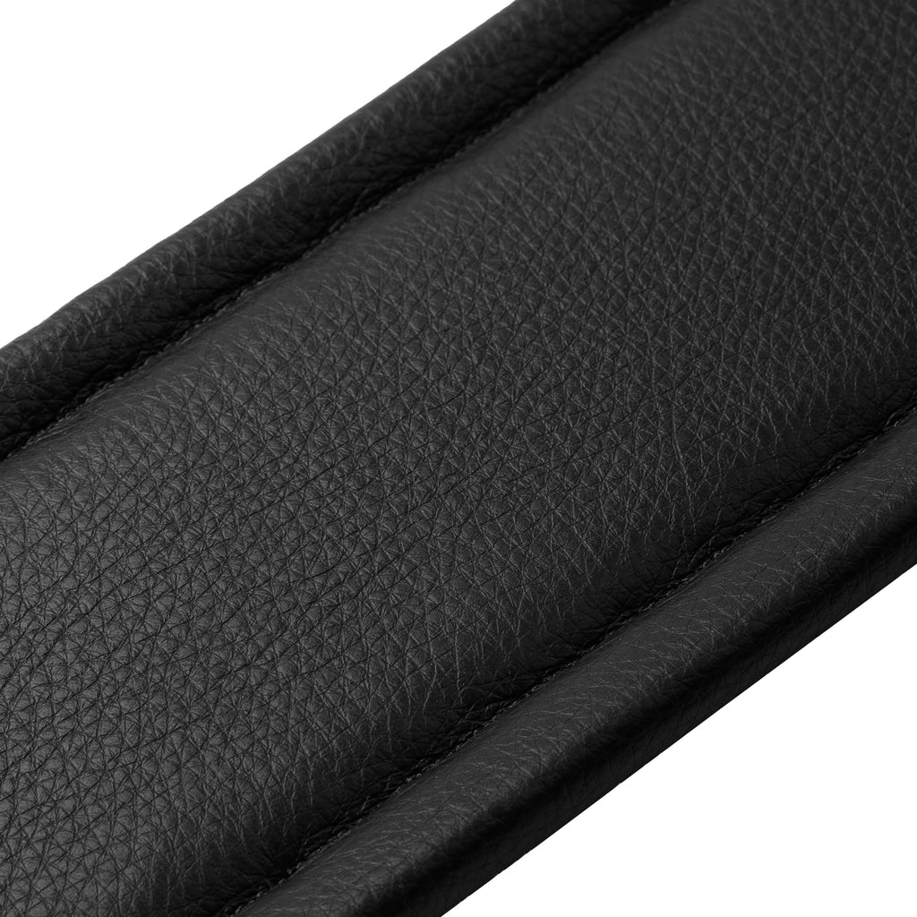 Black Leather Guitar Strap with Foam Padding G340